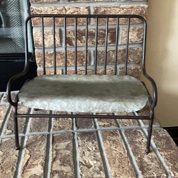 Other - Modern Rustic Farmhouse Galvanized Metal Park Bench